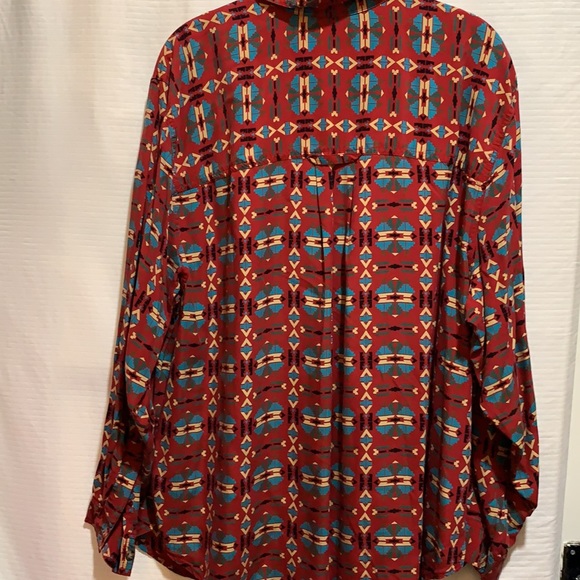 VTG ELIZABETH SHIRT SZ 16 AZTEC/SOUTHWEST PRINT - Picture 4 of 4